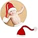 MEXUD-Christmas Hat with Cute Beanie Hand-Knitted Hat Festive Christmas for Baby Boys Girls
