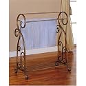 Antique Gold Finish Metal Bathroom Towel Quilt Rack