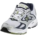 New Balance Men's White/Navy/Green Trainer