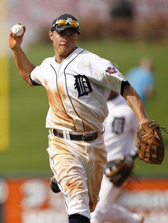 Toronto Blue Jays v Detroit Tigers, LAKELAND, FL - MARCH 01: Brandon Inge Photographic Poster Print by Leon Halip, 24x32