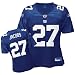 Brandon Jacobs Blue Reebok Replica New York Giants Women's Jersey - Small