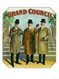 Grand Council Brand Cigar Box Label Giclee Poster Print, 18x24