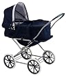 Badger Basket English Style 3-in-1 Doll Pram Carrier And Stroller - Navy/White