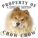 Chow Chow RED "Property Of" Adult T Shirt