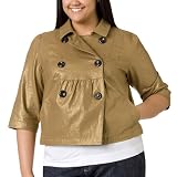 Women's Plus Size Mossimo Black: Jacket - Gold Foil