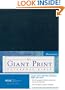 NIV Holy Bible Giant Print Reference Edition, Navy Leather-Look