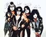 Gene Simmons and Paul Stanley, Eric Singer and Tommy Thayer Signed - KISS Group Pose - Autographed 16x20 Photograph