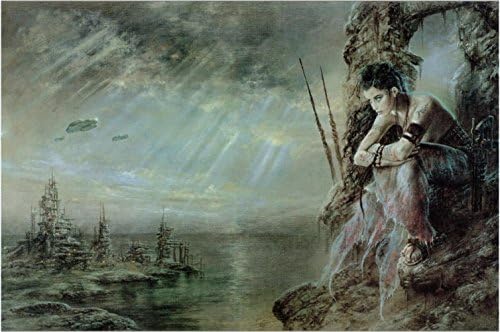 Fashiontopdearls Fashion Cool Luis Royo The Wait Poster HD HOME WALL Decor Custom Art Deco unframed -1780 size (inch):24x35
