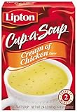 Lipton Cup-a-Soup, Cream of Chicken, 4-Count Pouches per Box (Pack of 12)