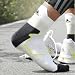 Sports : adidas Laufsocke M&auml;nner, wei&szlig;/schwarz/hellgr&uuml;n