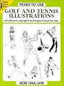 Ready-to-Use Golf and Tennis Illustrations: 105 Different Copyright-Free Designs Printed One Side (Dover Clip-Art)