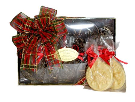 12 Days Of Christmas - Belgian Dark Chocolate Edible Ornaments by A Bountiful Harvest