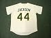 REGGIE JACKSON Oakland Athletics 1987 Majestic Home Throwback Baseball Jersey, XL