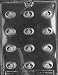 OVAL FLEUR-DE-LIS All Occasions Candy Mold Chocolate