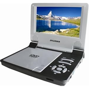 Sylvania SDVD7011 7-Inch Portable DVD Player with Built-In Rechargeable Battery