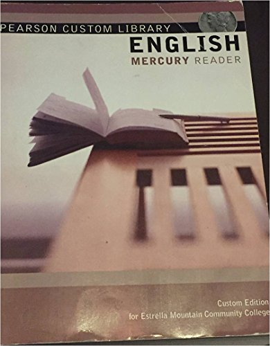 Pearson Custom Library English Mercury Reader for Estrella Mountain Community College