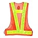 Fuloon 16 LED Light Up Safety Reflective Stripes Vest Traffic Outdoor Night Safety Warning Clothing