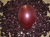 100 Stueck runde Luftballons metallic glaenzend weinrot (bordeaux / burgunder) 10 70 cm Umfang