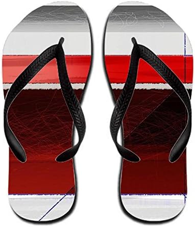 Rosaliwalt Red Sunset Colorful Flip-flop (men) 9 B(m) Us Rubber