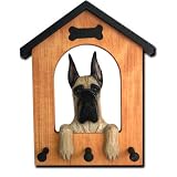 Australian Cattle Dog (Blue Merle) Doghouse Leash Holder