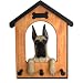 Australian Cattle Dog (Blue Merle) Doghouse Leash Holder