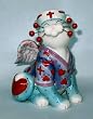 Amy Lacombe Whimsiclay Nurse Melissa Feelgood Cat
