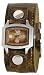 Kahuna Ladies Brown Cuff Watch With Stud Detail