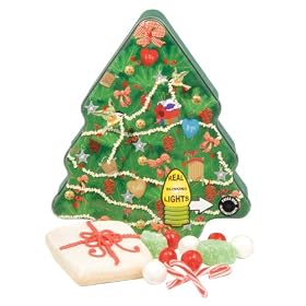 Lighted Tree Cookie Tin