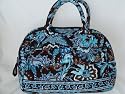 Vera Bradley Java Blue Lola Tote Handbag