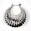 Sterling Silver Plain Hoop Earrings - Size: 44mm