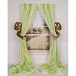 Curtain Critters Plush Triceratops Dinosaur Curtain Tieback, Car Seat, Stroller, Crib Toys Set (2)