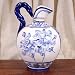 Artisan Blue-Flower Style 'Jarra' Decanter