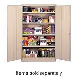 4 Shelves for Jumbo Storage Cabinet, 48x24x78, Light Gray (TNNJ24SLGY) Category: Storage Cabinets