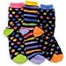 Three Piece Women's Cozy Microfiber Fuzzy Missmatched Socks in Multi-Colored Stars by...
