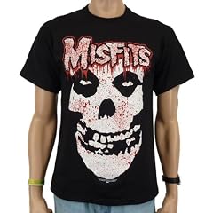 Misfits - Bloody Skull Band T-Shirt, schwarz