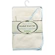 Bumkins Organic Cotton Hooded Towel Set - Dusty Blue Satin Trim