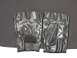 BLACK SOFT LEATHER FINGERLESS STUDDED GLOVES - UNISEX - SIZE MEDIUM