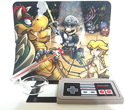 Mario Brothers x Star Wars 8" x 9" Roility Extracts Dab Pad Bundle w/ Silicone Containers (5 item bundle)
