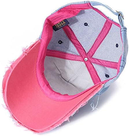 A Cymz Young Men and Women Korean Printing Sweet Lady Rose Red Denim Summer cowboy hat Couples cap
