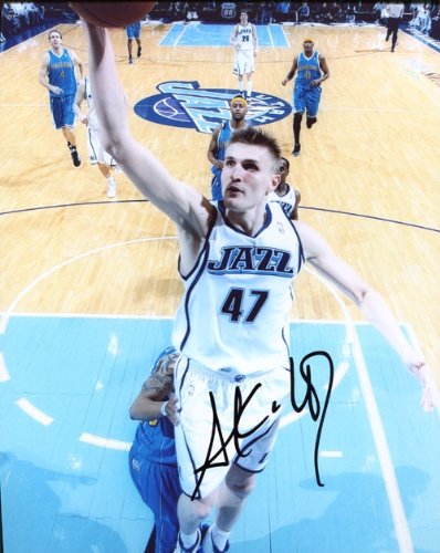 Andrei Kirolenko Autographed/Hand Signed Utah Jazz 8x10 Photo