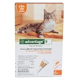 51PJty9n9KL. SL160  Advantage 9   For Cats and Kittens 8 Weeks and Older and 9 lbs and Under   6 pack