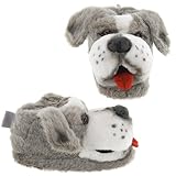 Gray Sheepdog Animal Slippers for Women and Men