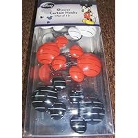 Disney Mickey Mouse Shower Curtain Hooks Set of 12