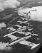 F-84 Jet Planes Flying in Formation Art Print Poster By Ralph Morse, 11 