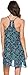 Angie Women's Juniors Lace Up Detail Printed Dress
