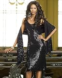 Spiegel Signature Sequined Cashmere Collection: Sweater-Knit Slip Dress