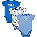 Lamaze 3 Pack Dinosaur Print And Thin Stripe Bodysuits