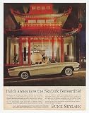 1962 Buick Skylark Convertible Chinese Building Print Ad (20635)