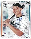 Miguel Cabrera Autographed/Hand Signed 8x10 Photo Marlins PSA/DNA #Q93374