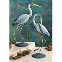 Heron Friends Metal Garden Decor Statuary (2 piece set)